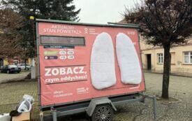 Mobilne &bdquo;Płuca&rdquo; kampanii &bdquo;Zobacz, czym oddychasz&rdquo; stanęły w sercu Brzegu Dolnego