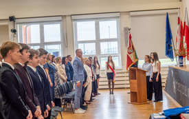 Pożegnanie absolwent&oacute;w w Liceum Og&oacute;lnokształcącym im. J.M. Ossolińskiego