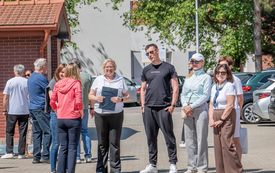 Oficjalny odbi&oacute;r boiska wielofunkcyjnego przy ZSP nr 2 w Brzegu Dolnym