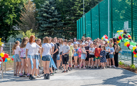 Oficjalny odbi&oacute;r boiska wielofunkcyjnego przy ZSP nr 2 w Brzegu Dolnym