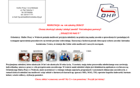 Rekrutacja do OHP Woł&oacute;w na rok szkolny 2026/2027