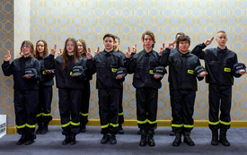 Ślubowanie Młodzieżowej Drużyny Pożarniczej