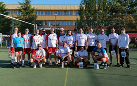 Mecz piłki siatkowej Urząd Miejski - Policja