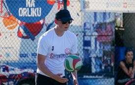 Mecz piłki siatkowej Urząd Miejski - Policja