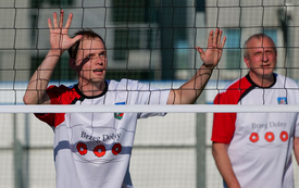 Mecz piłki siatkowej Urząd Miejski - Policja