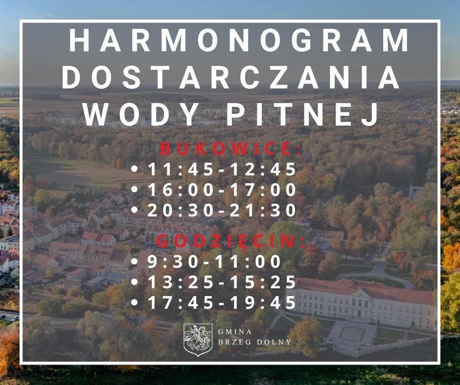 Dostawy wody pitnej beczkowozem w&nbsp;Godzięcinie i&nbsp;Bukowicach