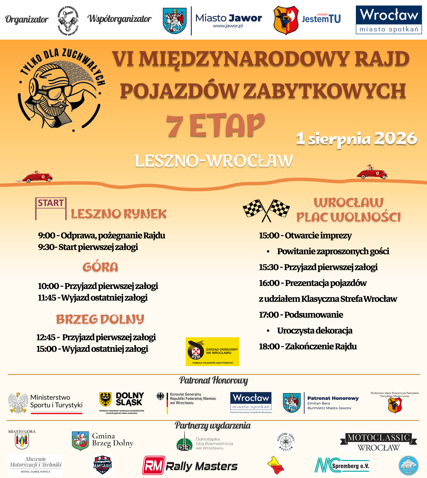 VI Międzynarodowy Rajd Pojazd&oacute;w Zabytkowych "Tylko Dla Zuchwałych"