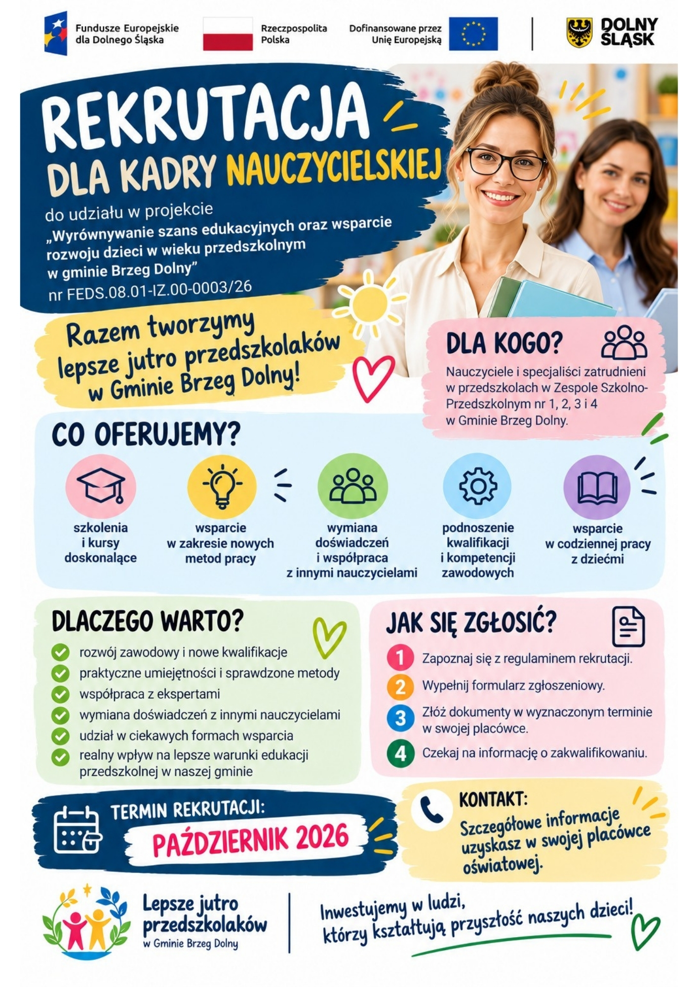Rusza rekrutacja do projektu edukacyjnego w&nbsp;Gminie Brzeg Dolny