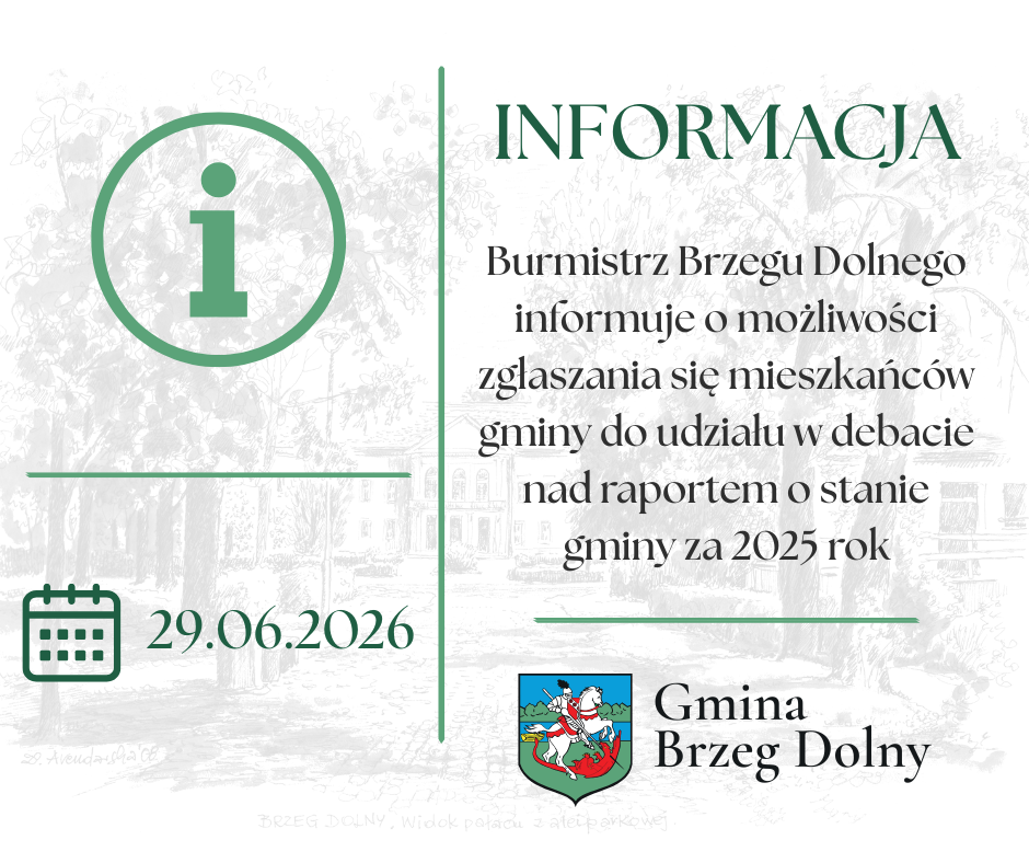 Grafika dot. debaty o&nbsp;stanie gminy za 2025 rok