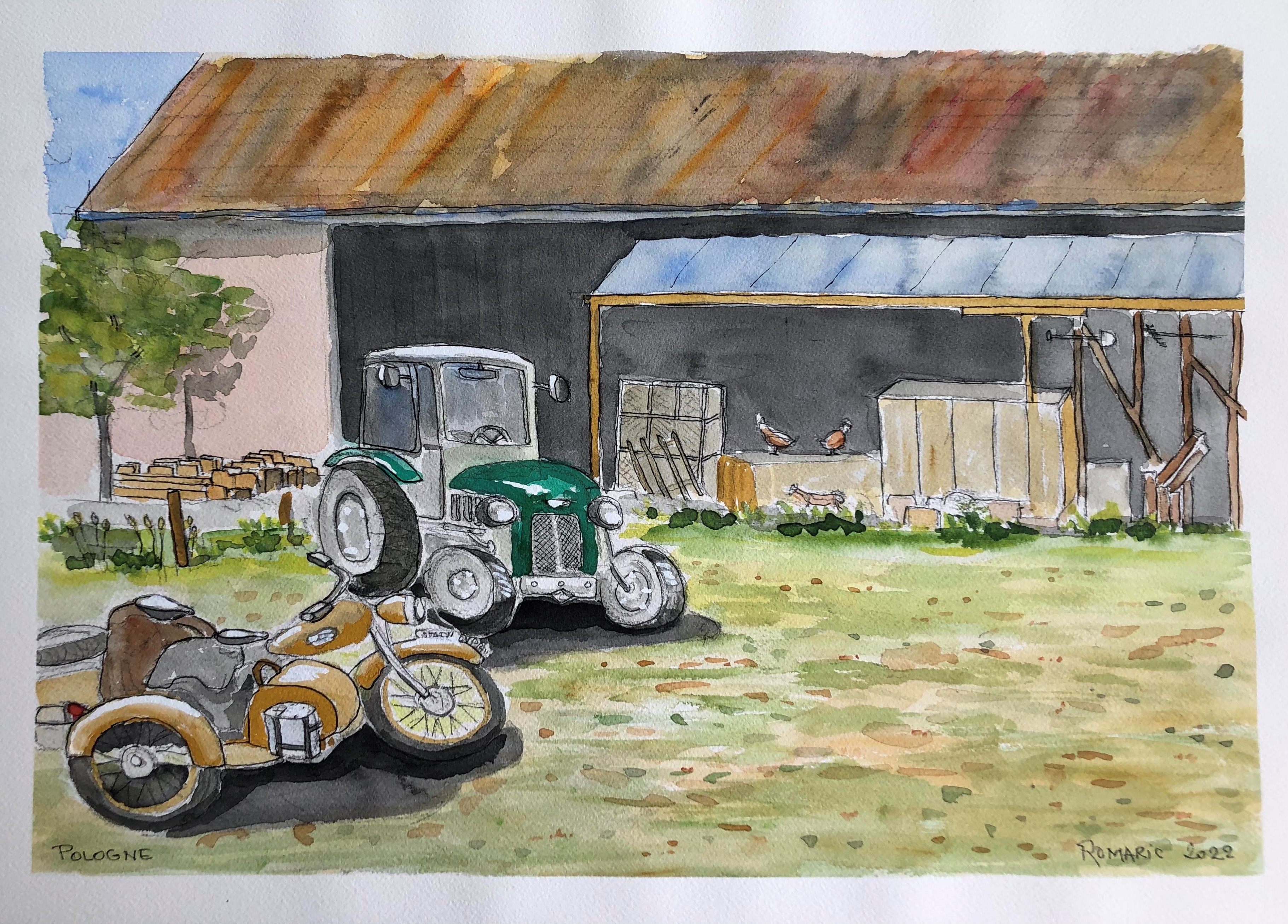 Pan Romaric François namalował Jodłowy Młyn