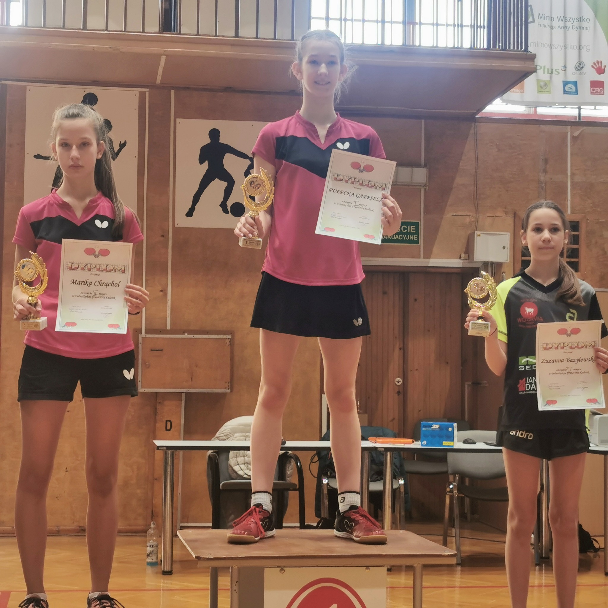 zawodniczki MKS Rokita tenis stołowy