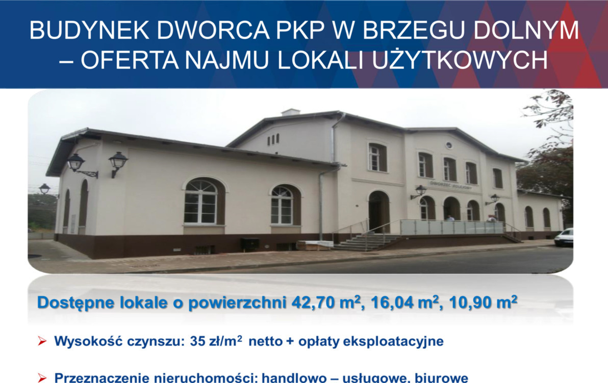 Zdjęcie do Lokale do wynajęcia w budynku dworca PKP