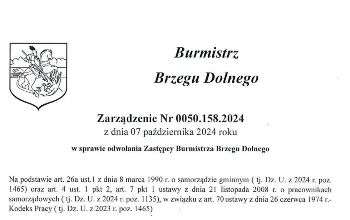 Zdjęcie do Kamil Jeżyna przestał pełnić funkcję wiceburmistrza