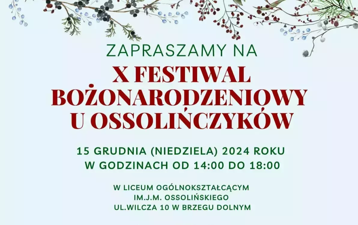 Zdjęcie do X Festiwal Bożonarodzeniowy u Ossolińczyk&oacute;w już w niedzielę