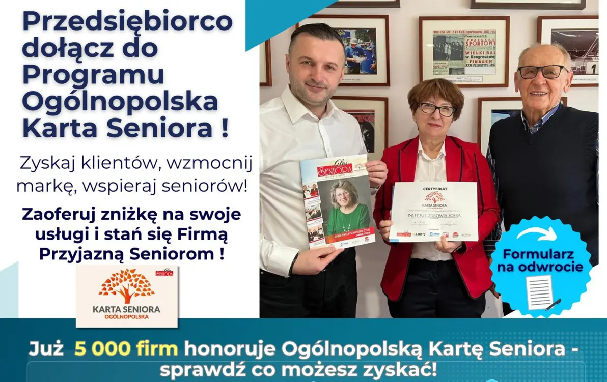 Ogólnopolska Karta Seniora: szansa dla firm, korzyści dla seniorów