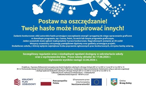 Konkurs na hasło: „Postaw na oszczędzanie”