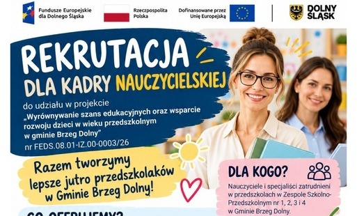 Rusza rekrutacja do projektu edukacyjnego w Gminie Brzeg Dolny